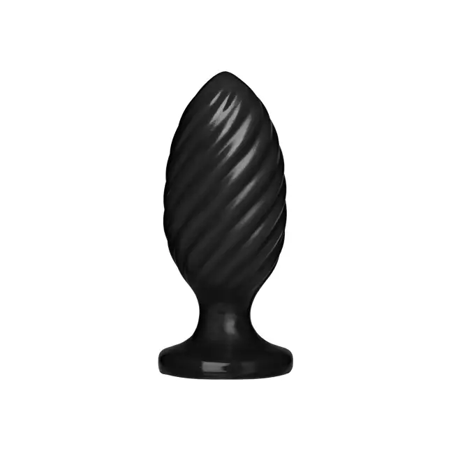 Чёрная анальная пробка Platinum Premium Silicone The Swirl - 12,7 см - Platinum Premium Silicone. Фотография 2.