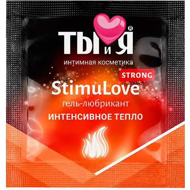 Разогревающий гель-лубрикант Stimulove Strong в одноразовой упаковке - 4 гр - Одноразовая упаковка