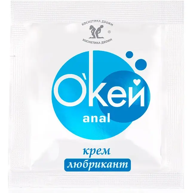 Крем-лубрикант Окей Anal в одноразовой упаковке - 4 гр - Одноразовая упаковка