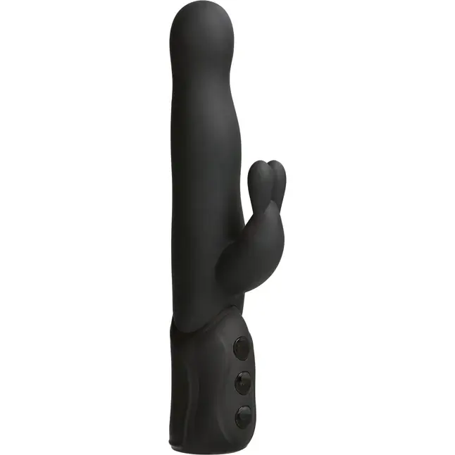 Чёрный хай-тек вибромассажер iVibe Select iRabbit - 26 см - IVibe Select. Фотография 2.