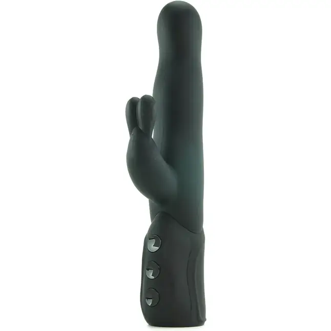 Чёрный хай-тек вибромассажер iVibe Select iRabbit - 26 см - IVibe Select. Фотография 3.