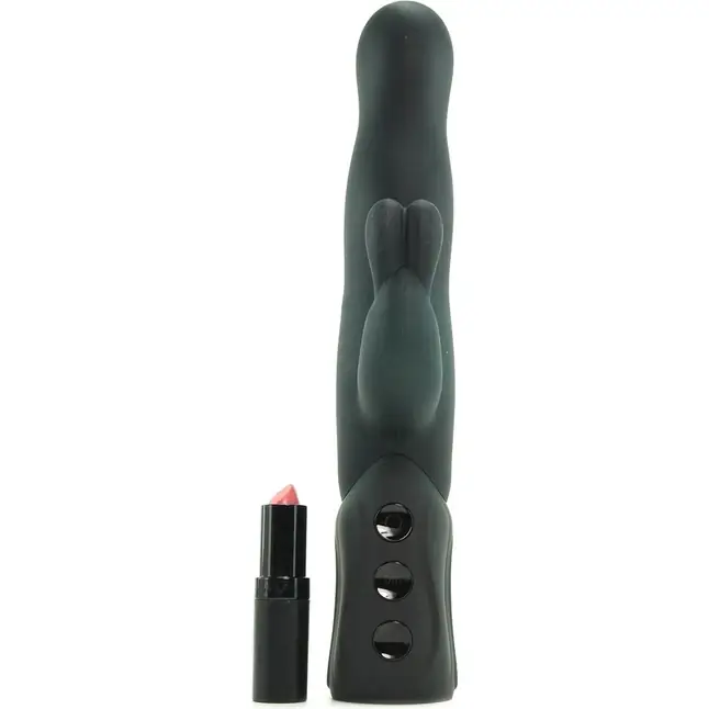 Чёрный хай-тек вибромассажер iVibe Select iRabbit - 26 см - IVibe Select. Фотография 6.