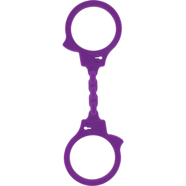 Фиолетовые эластичные наручники STRETCHY FUN CUFFS - Basics