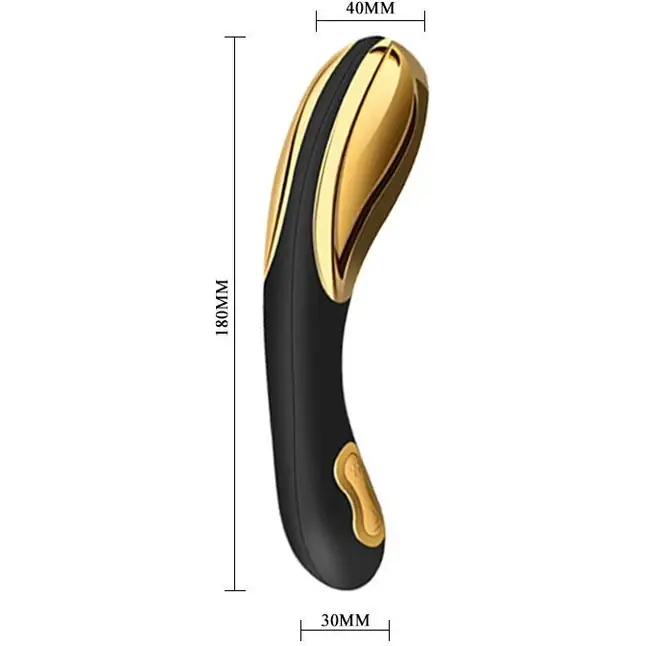 Премиум-вибромассажер Flamingo Rechargeable с нагревом - 18 см - Pretty Love. Фотография 4.