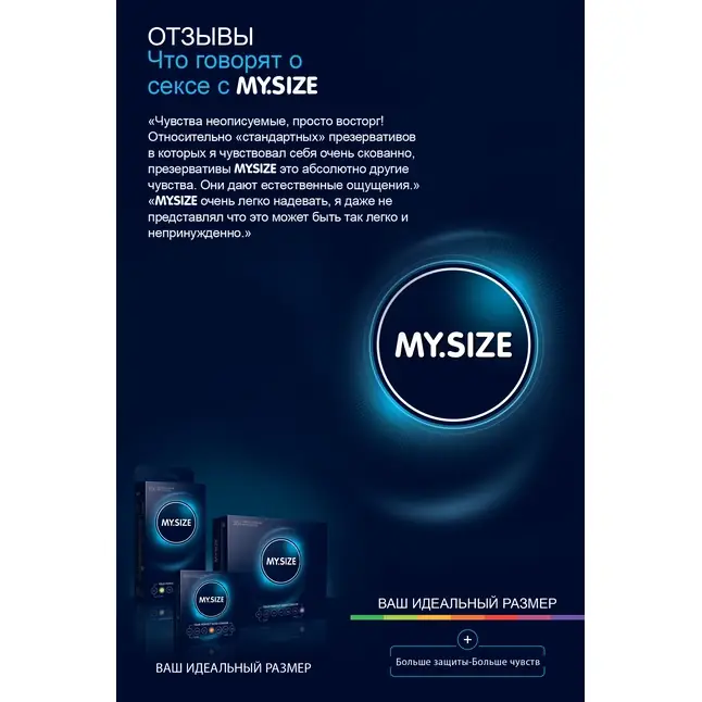 Презервативы MY.SIZE размер 47 - 3 шт. Фотография 9.