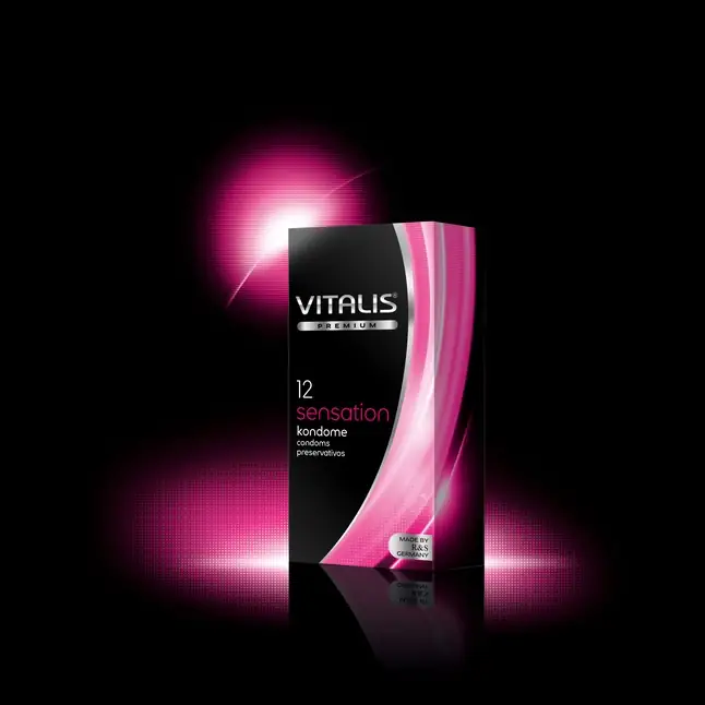 Презервативы VITALIS PREMIUM sensation с пупырышками и кольцами - 12 шт. Фотография 2.