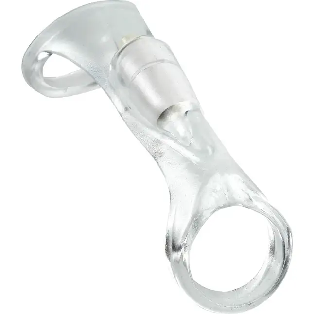 Прозрачная вибронасадка Vibrating Cock Sling - 14 см - Fantasy X-tensions. Фотография 3.