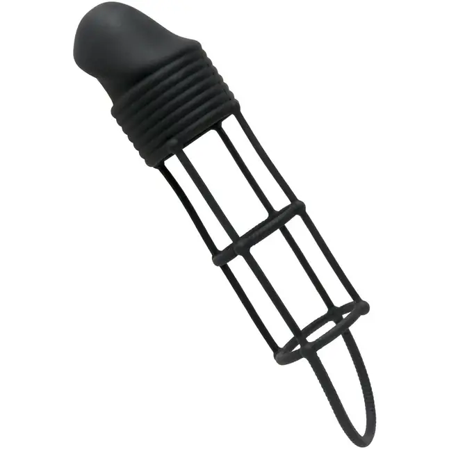 Чёрная насадка Silicone Performance Extension - 14 см - Fantasy X-tensions. Фотография 3.