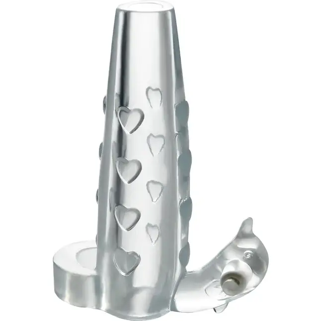 Прозрачная вибронасадка Deluxe Vibrating Penis Enhancer - 13 см - Fantasy X-tensions. Фотография 3.