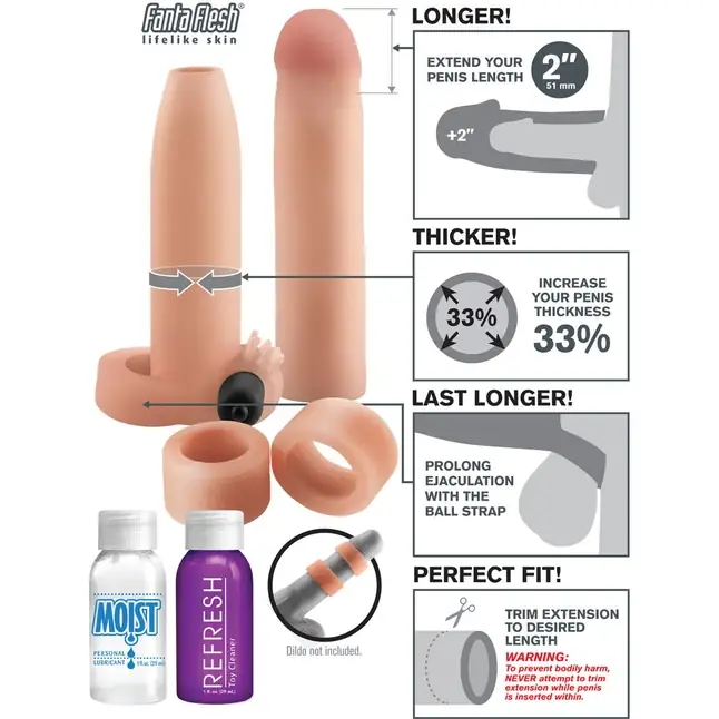 Комплект телесных насадок и колец Ultimate Enhancement Kit - Fantasy X-tensions. Фотография 3.