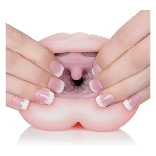 Розовый мастурбатор-вагина VIVID RAW COCK TEASE - Vivid Raw. Фотография 4.
