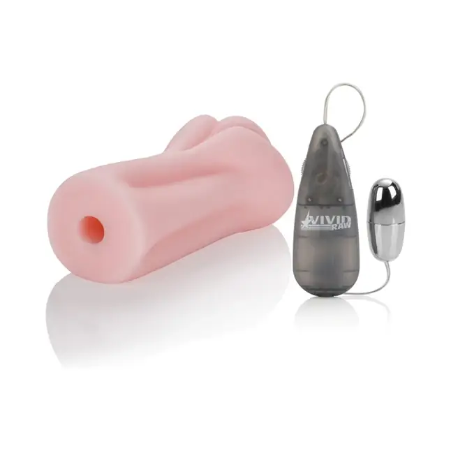 Розовый мастурбатор-вагина VIVID RAW COCK TEASE - Vivid Raw. Фотография 6.