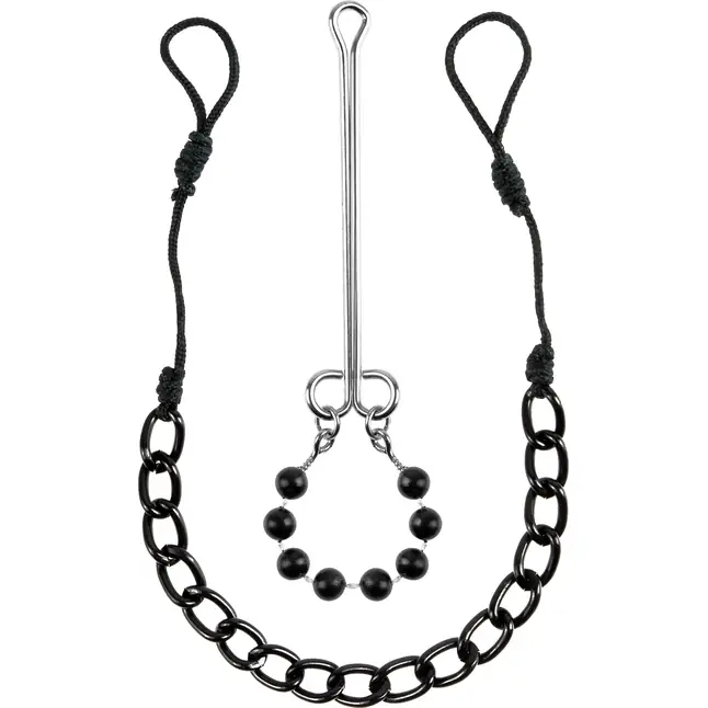 Интимные украшения с бусинами NIPPLE CLIT JEWELRY - Fetish Fantasy Limited Edition