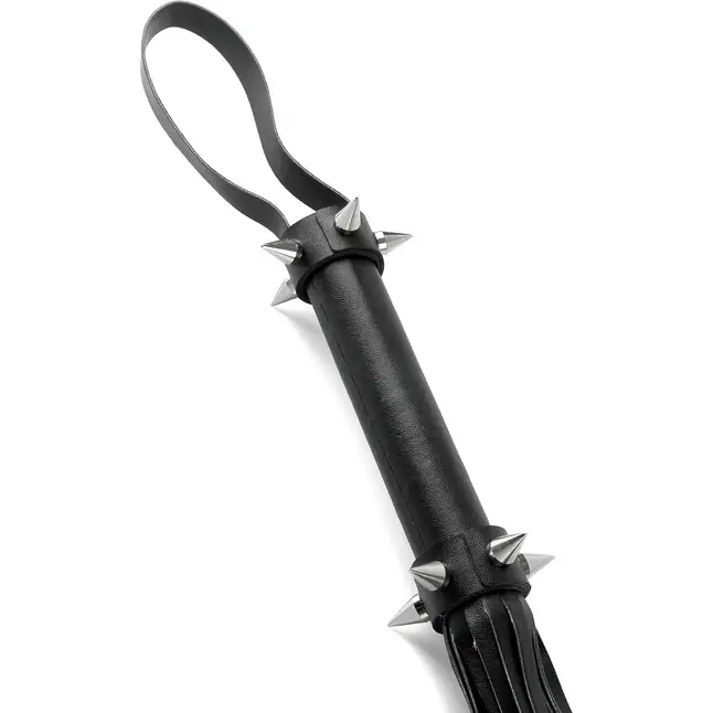 Плеть с шипами на рукояти SPIKED WHIP - 66 см - Fetish Fantasy Series. Фотография 2.