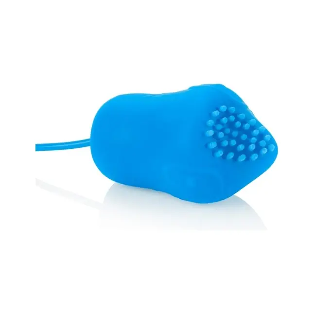 Синее виброяйцо POSH 10 FUNCTION PLEASURE PACK со съемной насадкой - Posh. Фотография 5.