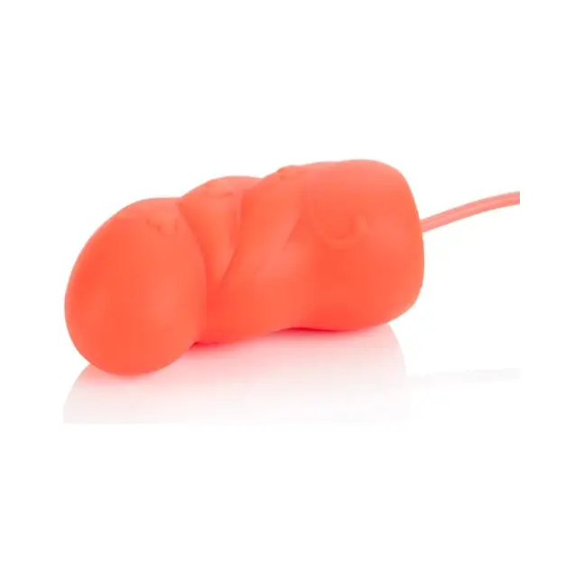 Оранжевое виброяйцо POSH 10 FUNCTION PLEASURE PACK со съёмной насадкой - Posh. Фотография 5.