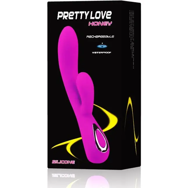 Перезаряжаемый вибромассажер Honey из силикона - 20 см - Pretty Love. Фотография 10.