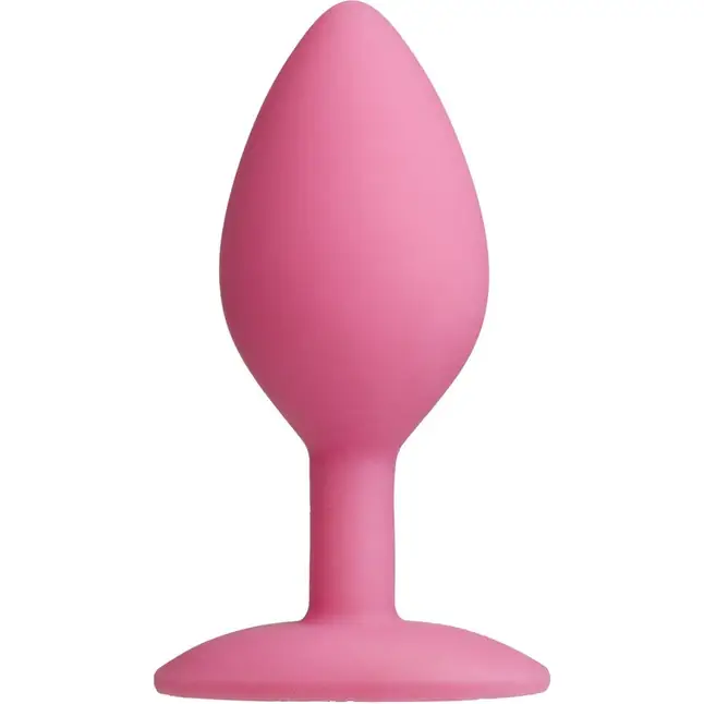 Розовая анальная пробка Spade Medium - 10 см - Platinum Premium Silicone