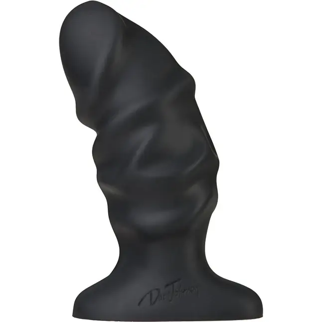 Черный анальный фаллос Raging Plug - 11 см - Platinum Premium Silicone
