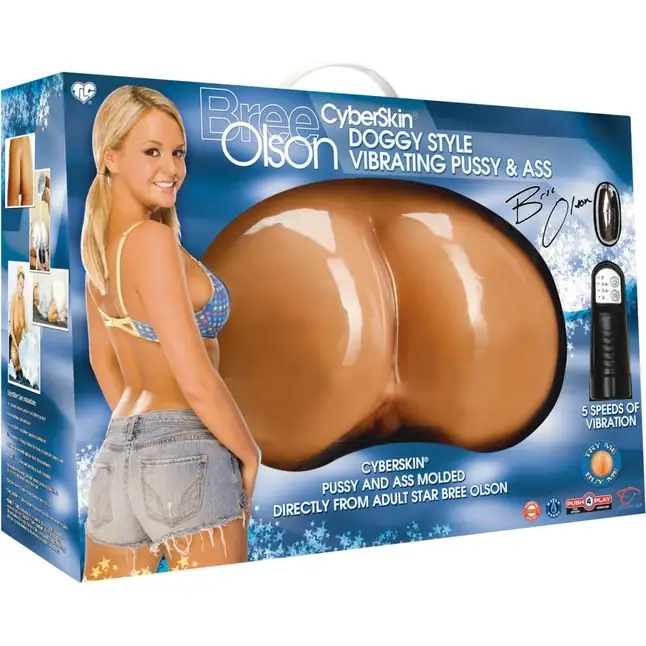 Попка и вагина с вибраций TLC Bree Olson CyberSkin Doggy Style Vibrating Pussy Ass - Bree Olson