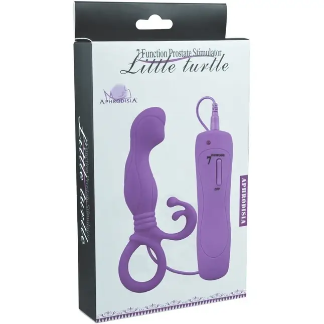 Фиолетовый вибростимулятор простаты 7 Function Prostate Little Turtle