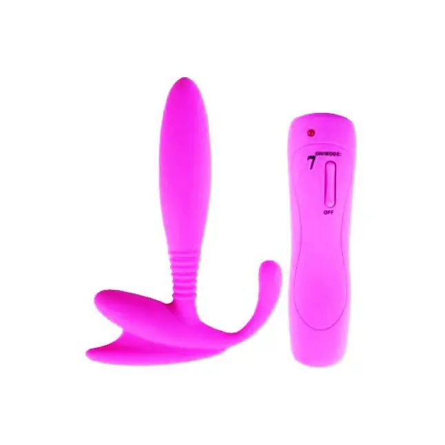 Розовый стимулятор простаты Anal Pleasure 7 Mode Prostate - 12 см