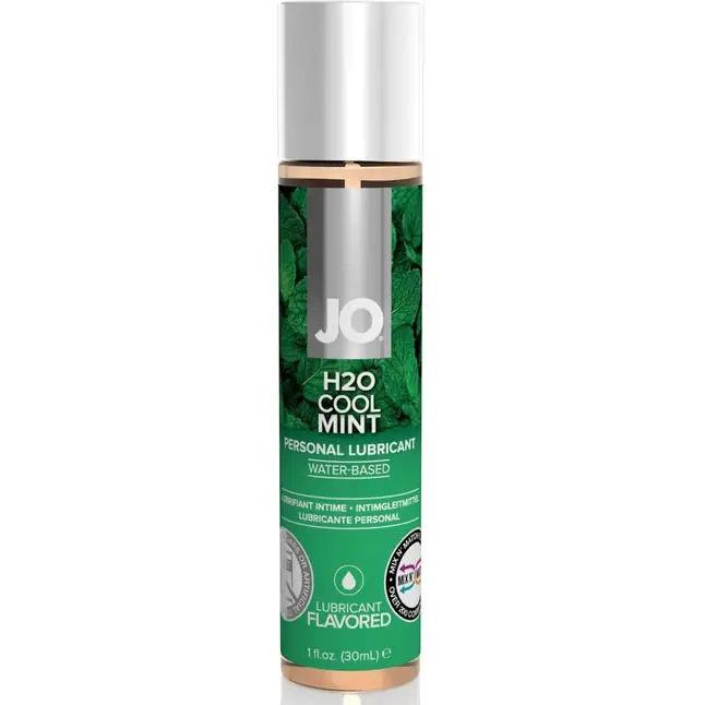 Лубрикант на водной основе с ароматом мяты JO Flavored Cool Mint - 30 мл - JO H2O Flavors