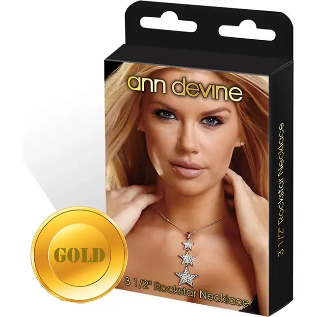 Золотистое украшение со звездочками