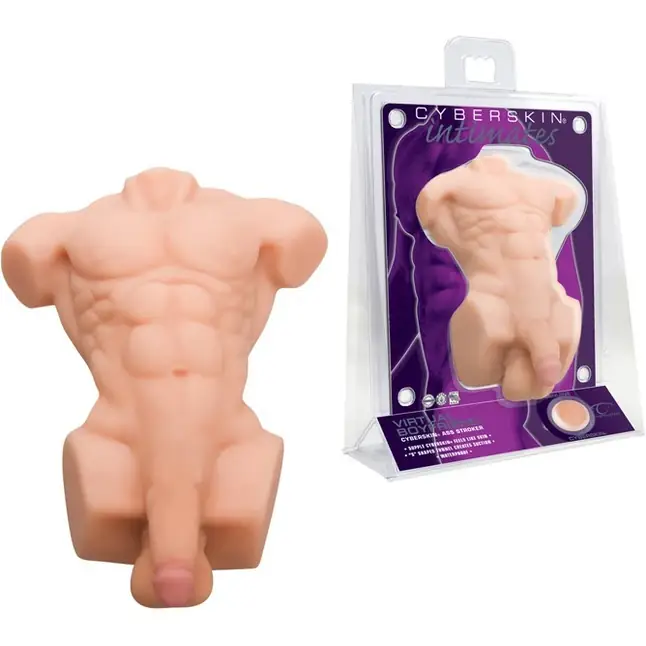 Мастурбатор-торс CyberSkin Intimates Virtual Boyfriend Light - CyberSkin