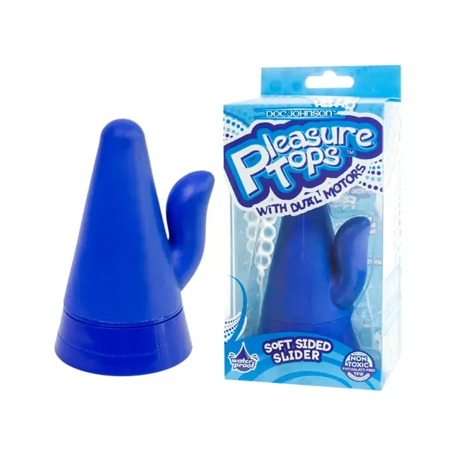 Синий вибрстимулятор клитора PLEASURE TOPS