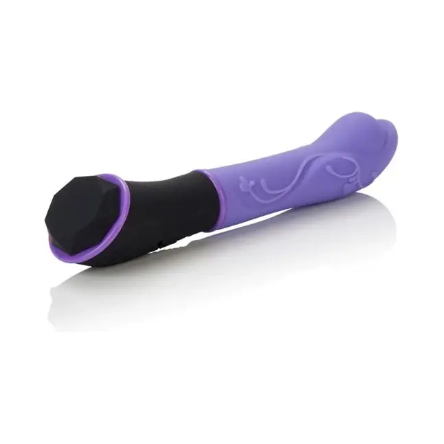 Фиолетовый вибромассажер из силикона TANTRIC AURA MASSAGER - 15 см - Tantric Collection. Фотография 4.