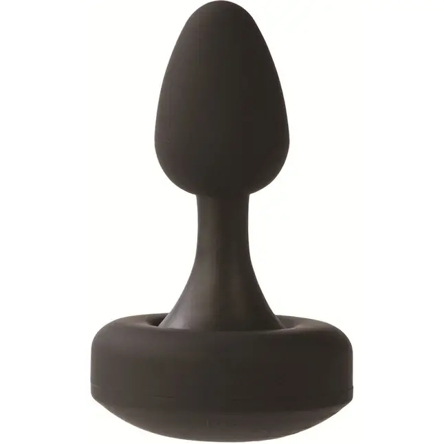 Чёрный анальный плаг с 10 функциями FLEXI RISQUE - 11 см - Risqué