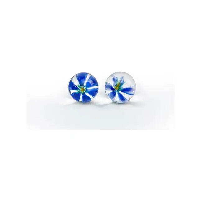 Вагинальные шарики TLC CyberGlass Ben Wa Balls Blue Blossom - TLC. Фотография 4.