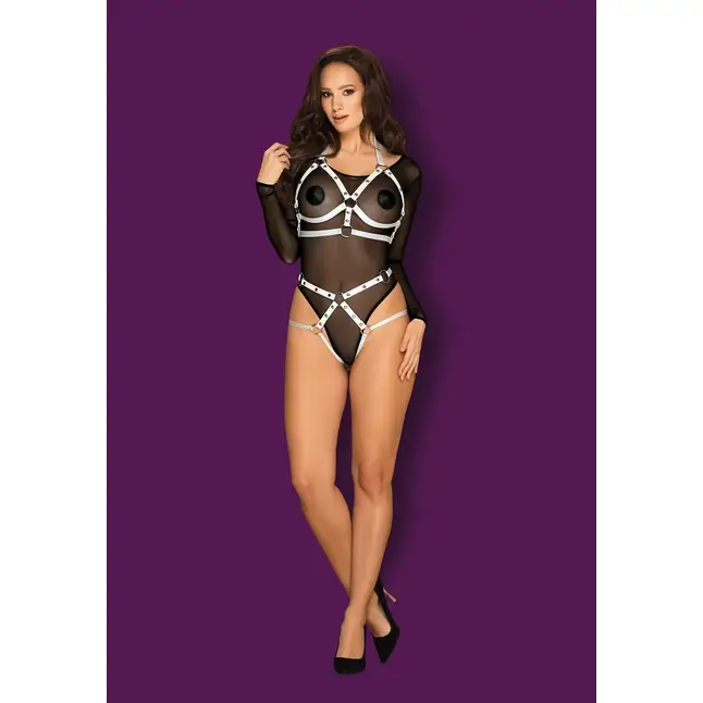 Портупея в виде открытых трусиков с заклепками plus size - Extras. Фотография 5.