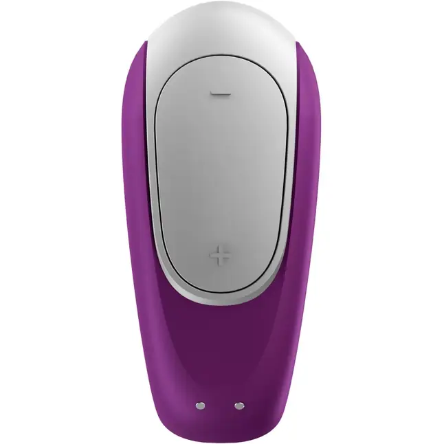 Фиолетовый вибромассажёр для пар Satisfyer Double Fun. Фотография 3.