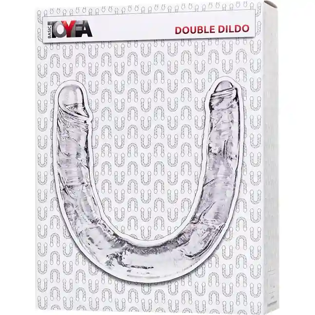 Прозрачный двухсторонний фаллоимитатор Double Dildo - 40 см. Фотография 7.