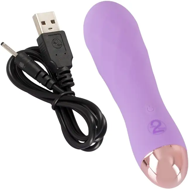 Сиреневый рельефный мини-вибратор Cuties 2.0 - 12,5 см - You2Toys. Фотография 4.