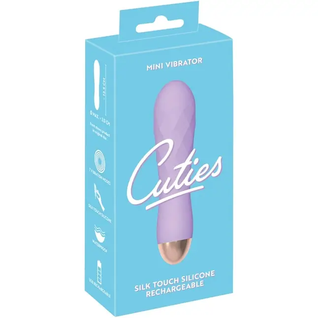 Сиреневый рельефный мини-вибратор Cuties 2.0 - 12,5 см - You2Toys. Фотография 6.