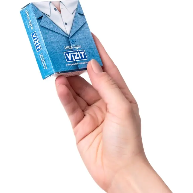 Ультратонкие презервативы VIZIT Ultra light - 3 шт. Фотография 4.