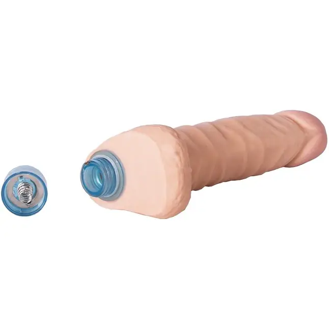 Телесный вибромассажёр Vibro Realistic Cock Dildo - 18 см. Фотография 4.