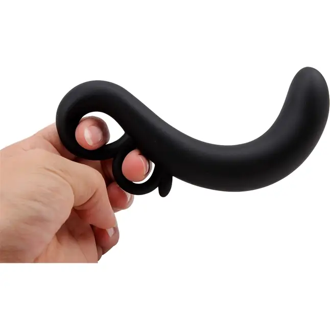 Черный G-стимулятор Two-Finger G-Spot Plug - 14 см - Black Mont. Фотография 4.