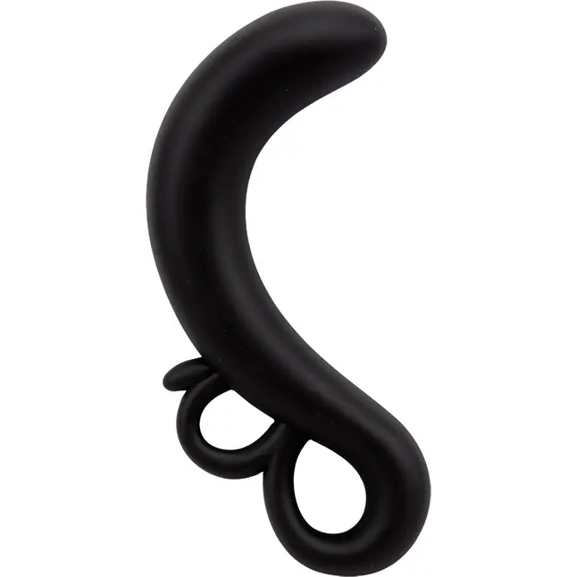 Черный G-стимулятор Two-Finger G-Spot Plug - 14 см - Black Mont