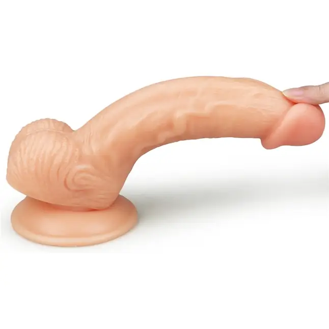 Телесный фаллоимитатор 8 The Ultra Soft Dude - 20 см. Фотография 3.