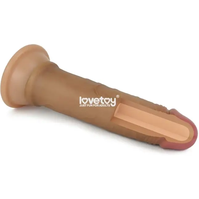 Фаллоимитатор 7 Dual layered Platinum Silicone Cock - 18,5 см. Фотография 3.