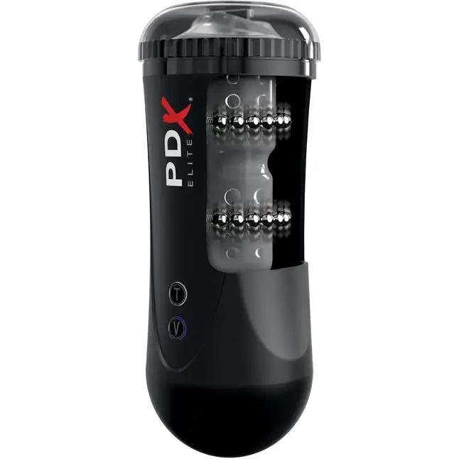 Черный автоматический мастурбатор-ротик Moto Stroker - PDX Elite. Фотография 5.