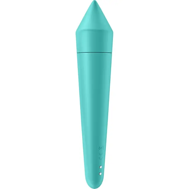 Бирюзовый мини-вибратор Ultra Power Bullet 8. Фотография 2.