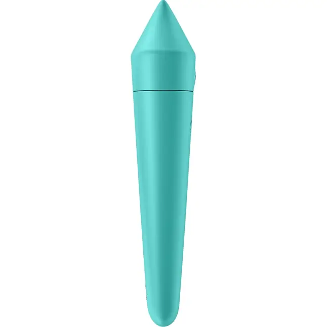 Бирюзовый мини-вибратор Ultra Power Bullet 8. Фотография 3.