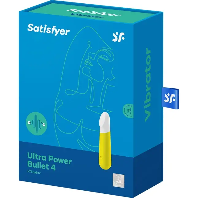 Желтый мини-вибратор Ultra Power Bullet 4. Фотография 5.