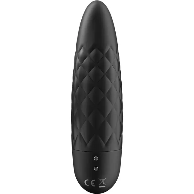 Черный мини-вибратор Ultra Power Bullet 5. Фотография 2.