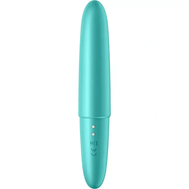 Бирюзовый мини-вибратор Ultra Power Bullet 6. Фотография 2.
